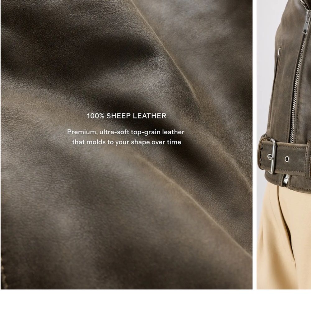 Quince Brown Leather Jacket